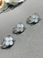 [Shinejoy]CLOVER SILVER MOP DIAMOND RING
