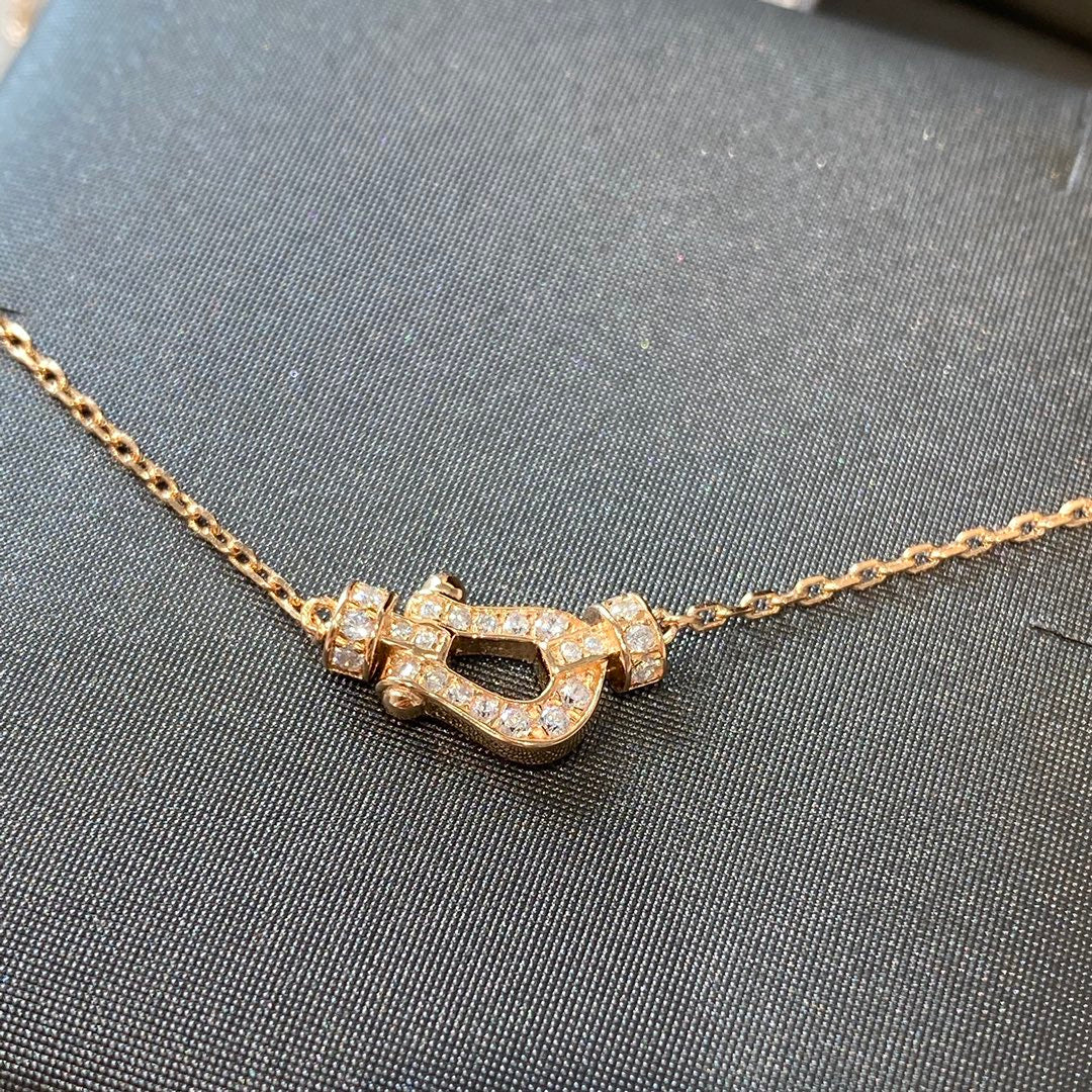 [Shinejoy]FORCE 10 DIAMOND PINK GOLD NECKLACE MINI MODEL