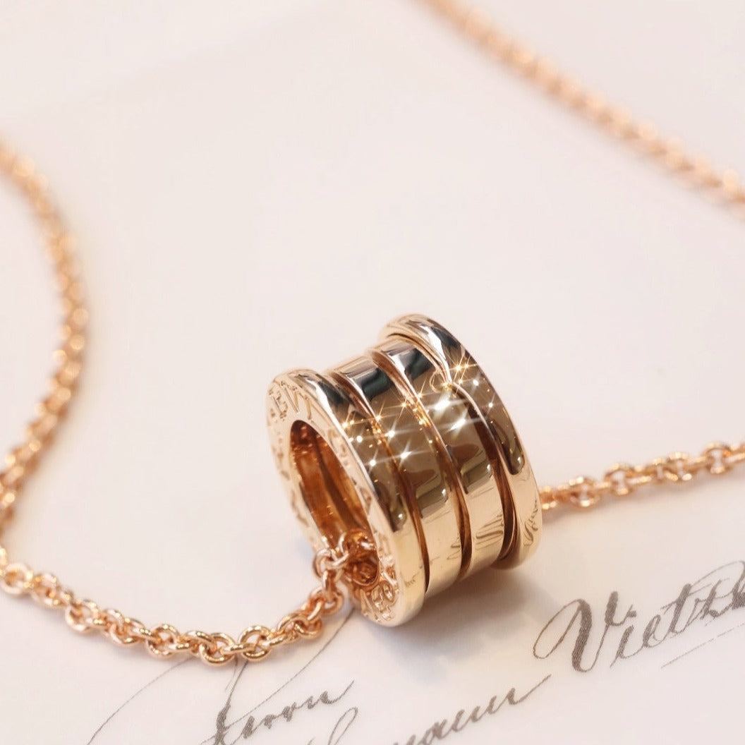 [Shinejoy]ZERO 1 PINK GOLD NECKLACE