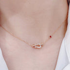 [Shinejoy]FORCE 10 DIAMOND PINK GOLD NECKLACE