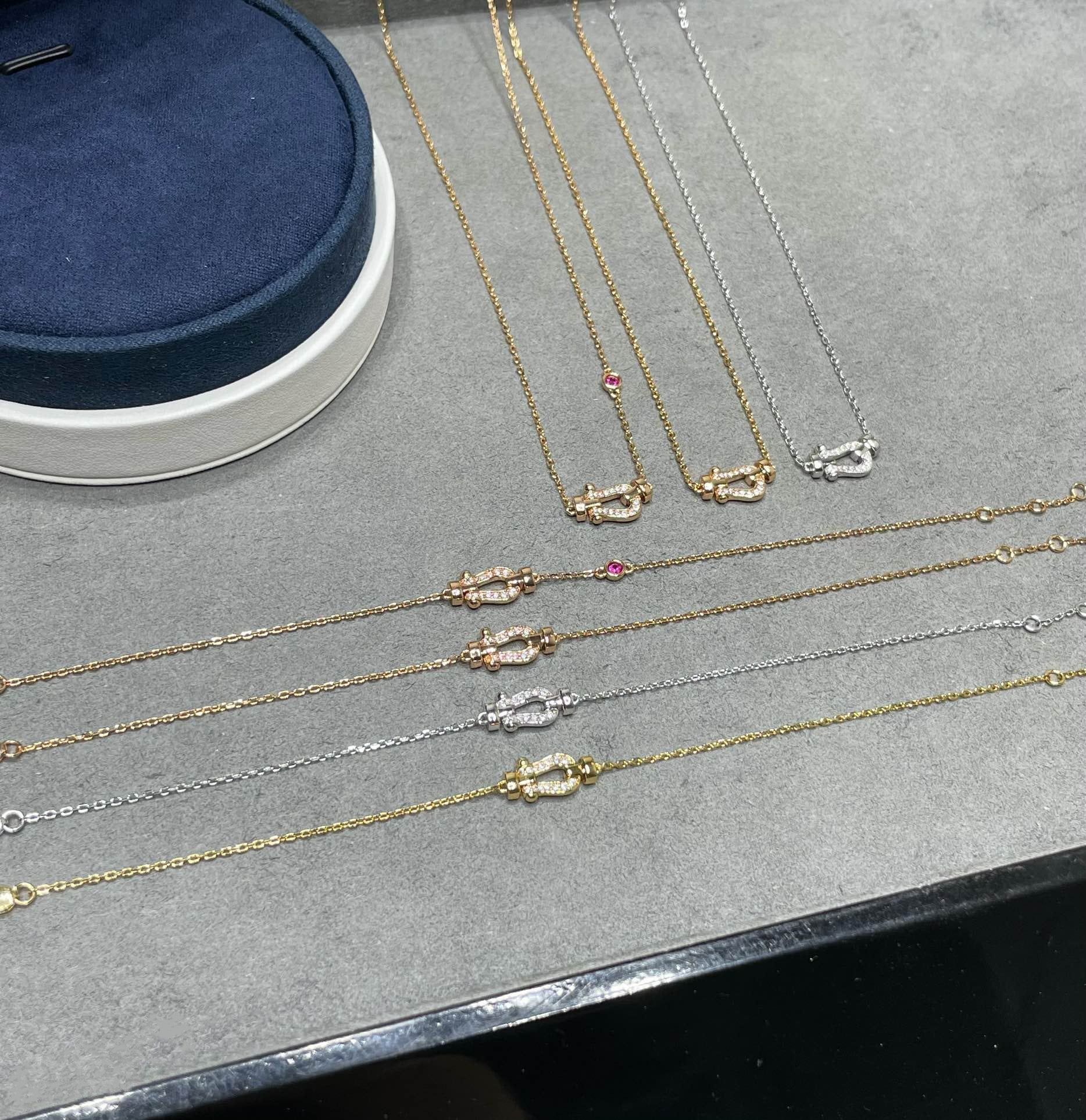 [Shinejoy]FORCE 10 DIAMOND PINK GOLD NECKLACE
