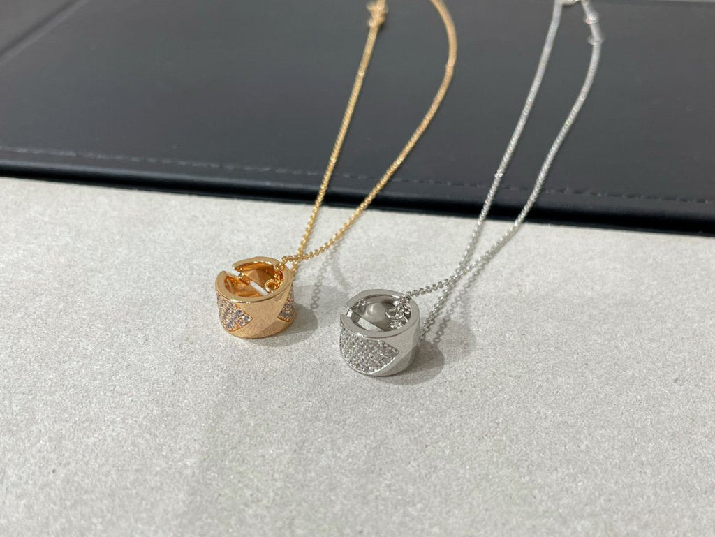 [Shinejoy] COLLIER PAVÉ DE DIAMANTS LIENS EVIDENCE