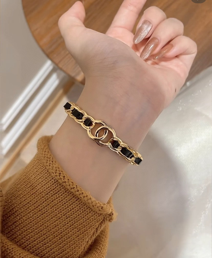 [Shinejoy]Double C Open Bangle