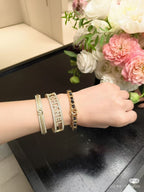 [Shinejoy]Double C Open Bangle