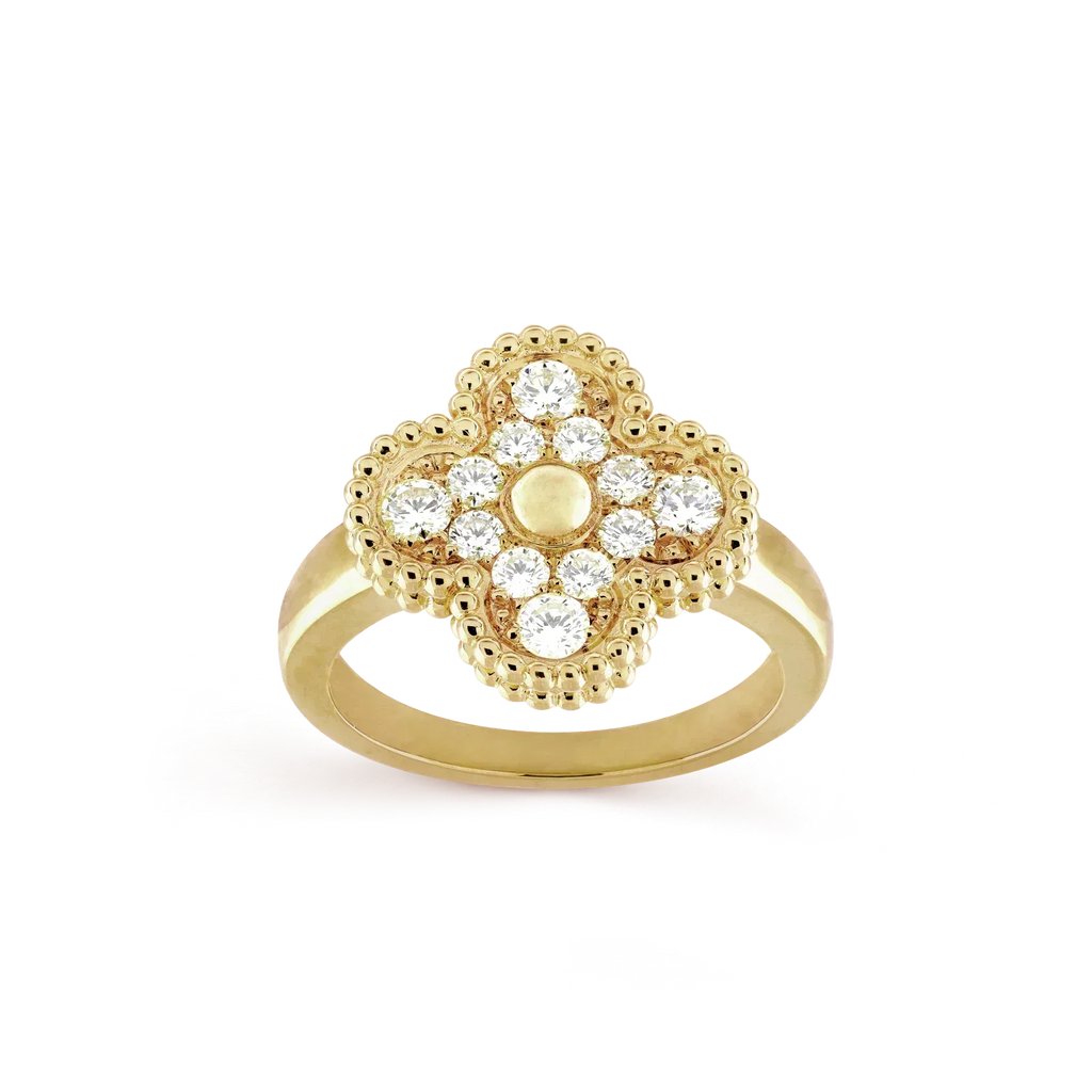 [Shinejoy]CLOVER DIAMOND RING