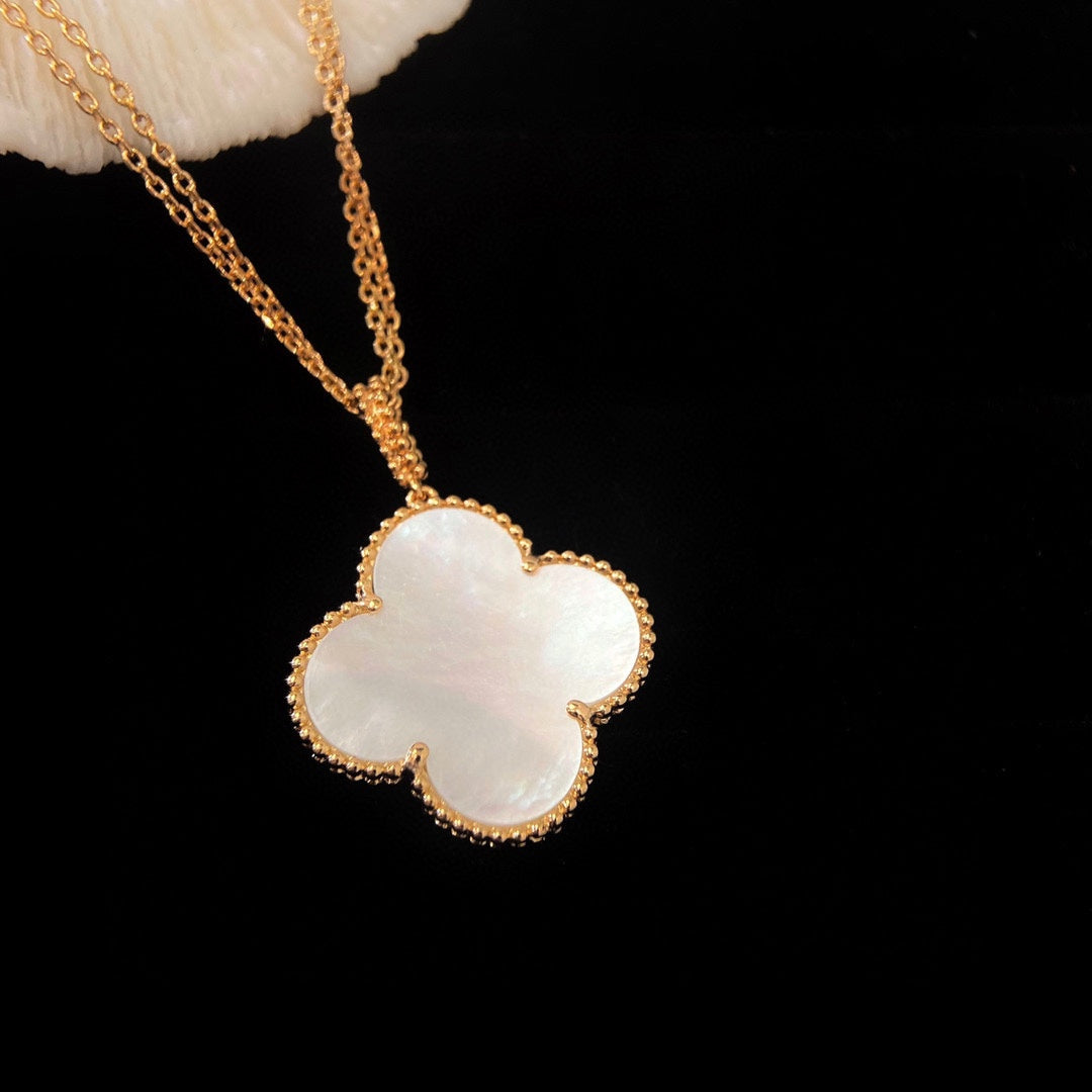 [Shinejoy] COLLIER PENDENTIF CLOVER 25MM MOP GRAND