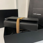 ケイト タッセル 24 ブラック カーフスキン ゴールドロゴ