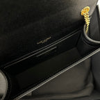 ケイト 20 スモール カーフスキン ブラック ゴールドロゴ