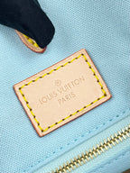 ONTHEGO 35 EN TOILE GÉANTE DAMIER PISTACHE