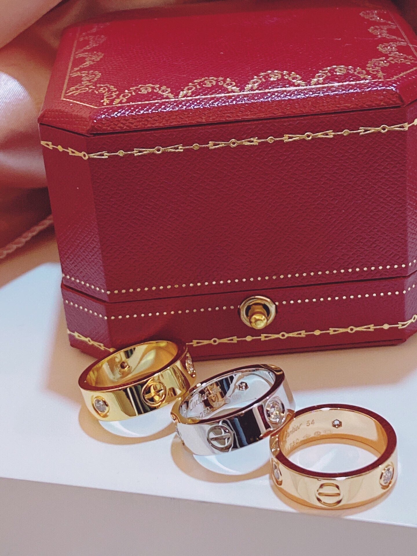 [Shinejoy]Three-Diamond Ring