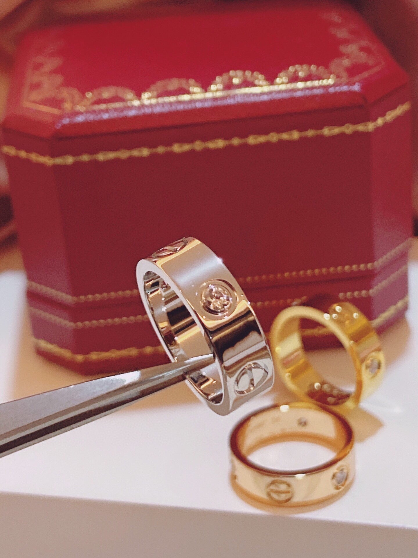 [Shinejoy]Three-Diamond Ring