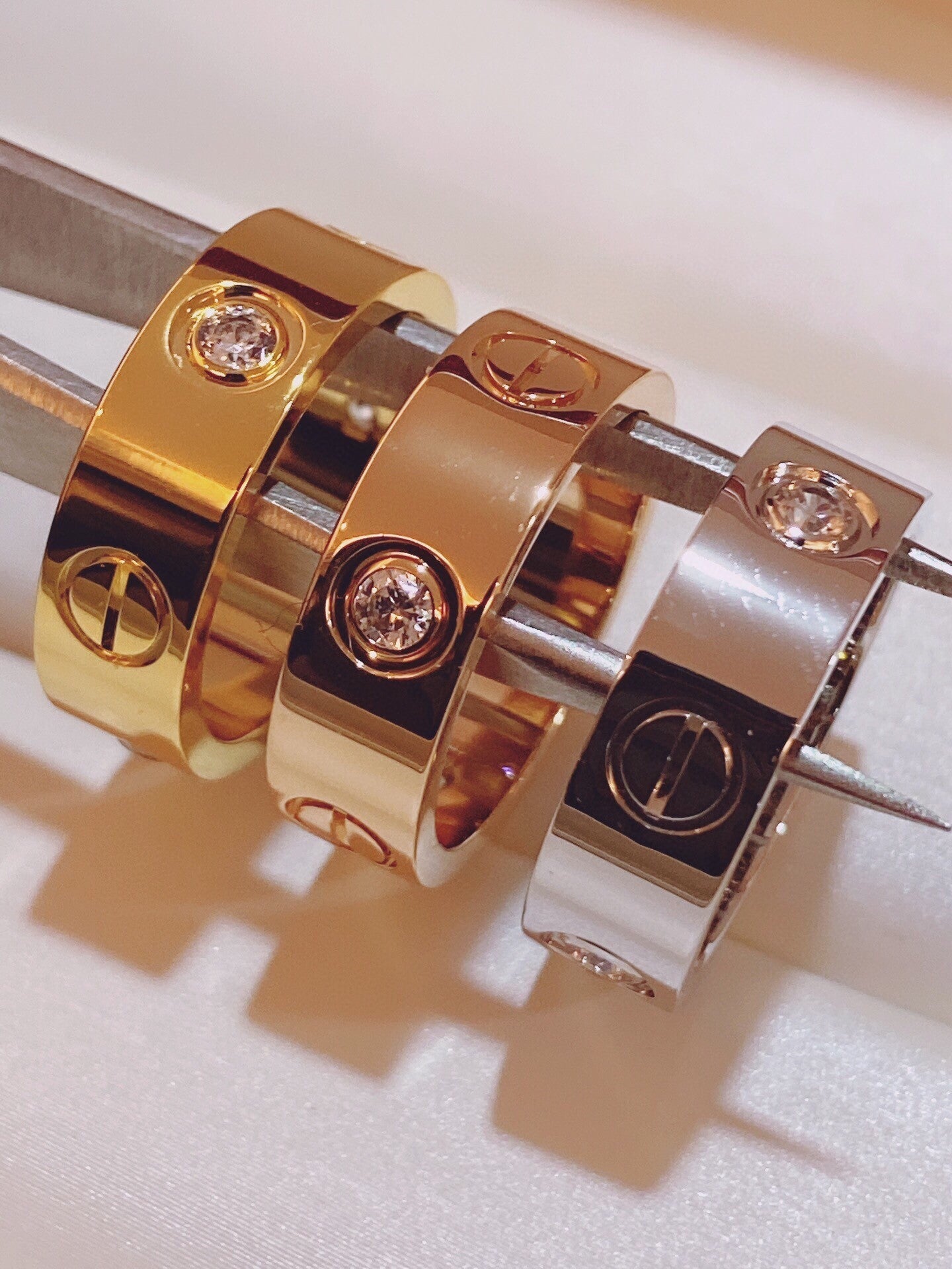 [Shinejoy]Three-Diamond Ring