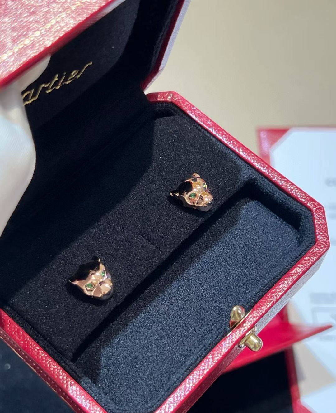 [?Shinejoy]CHRRTAH-PRINT STUD EARRINGS, THREE COLORS