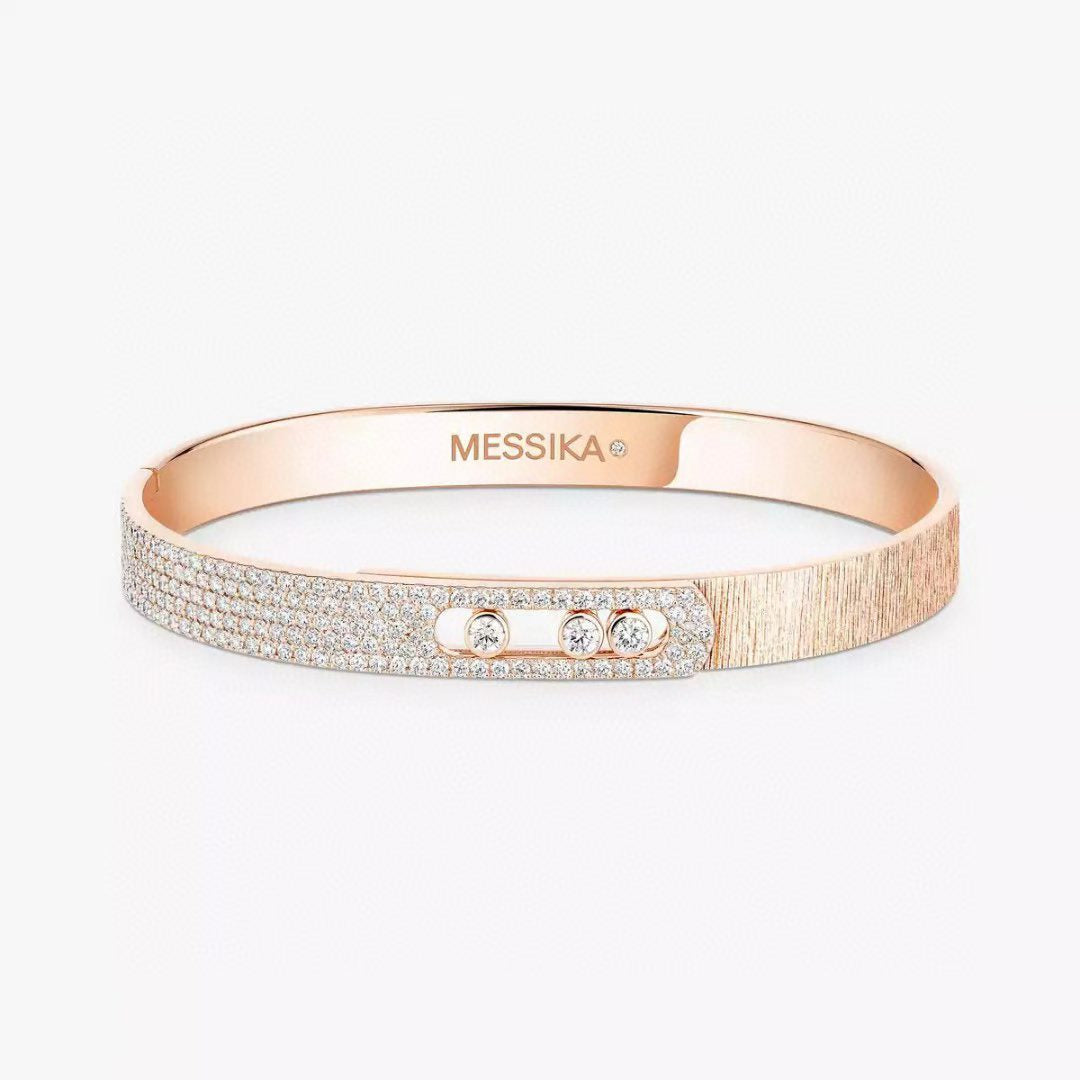 [Shinejoy]2026 BRAND-NEW FROSTED BRACELET WITH DIAMONDS THREE COLORS