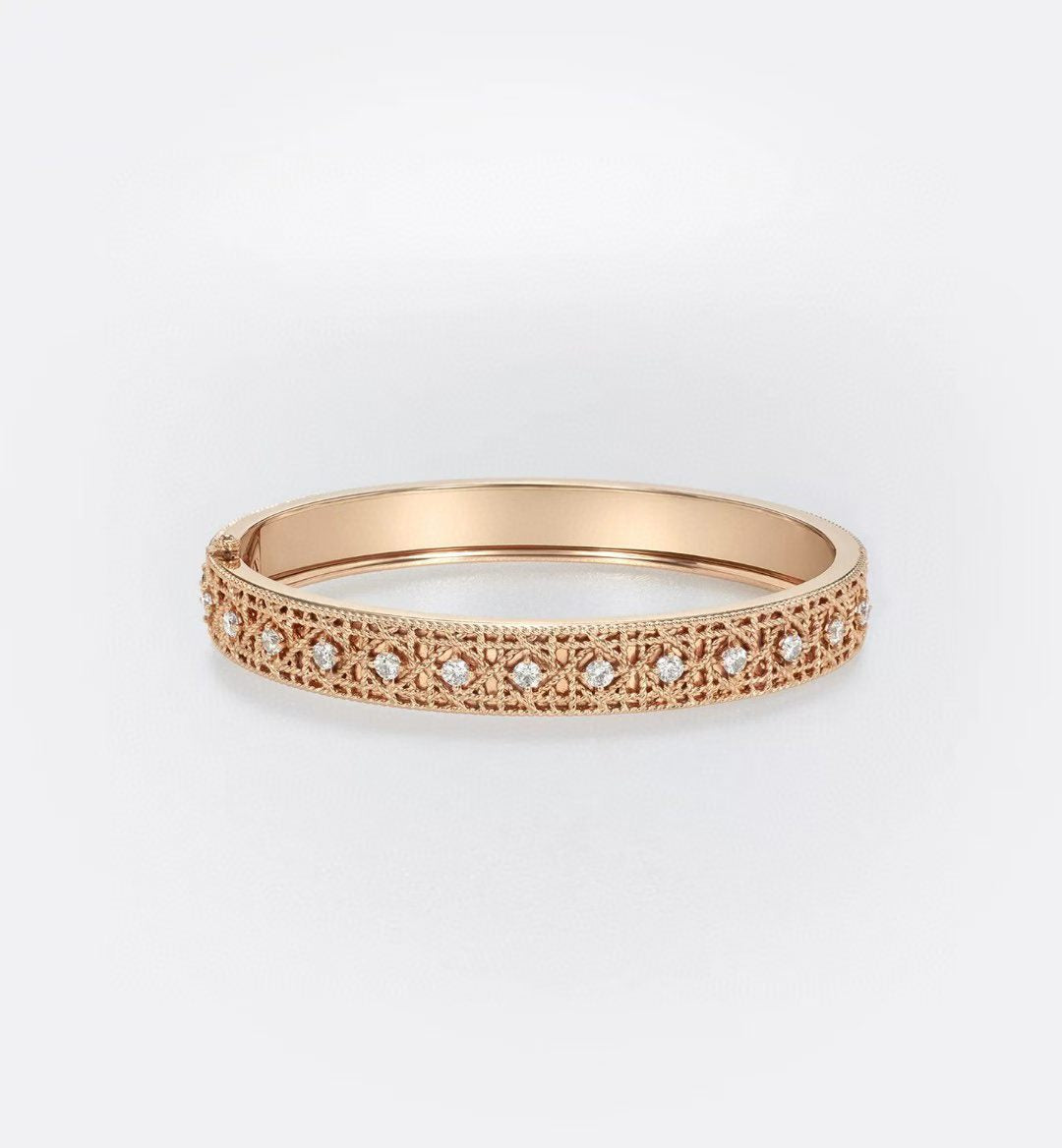 [?Shinejoy]2026 WOVEN-PATTERN BRACELET SET WITH FULL DIAMOND INLAY THREE-COLORS