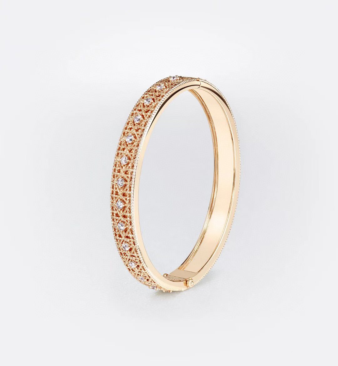 [?Shinejoy]2026 WOVEN-PATTERN BRACELET SET WITH FULL DIAMOND INLAY THREE-COLORS