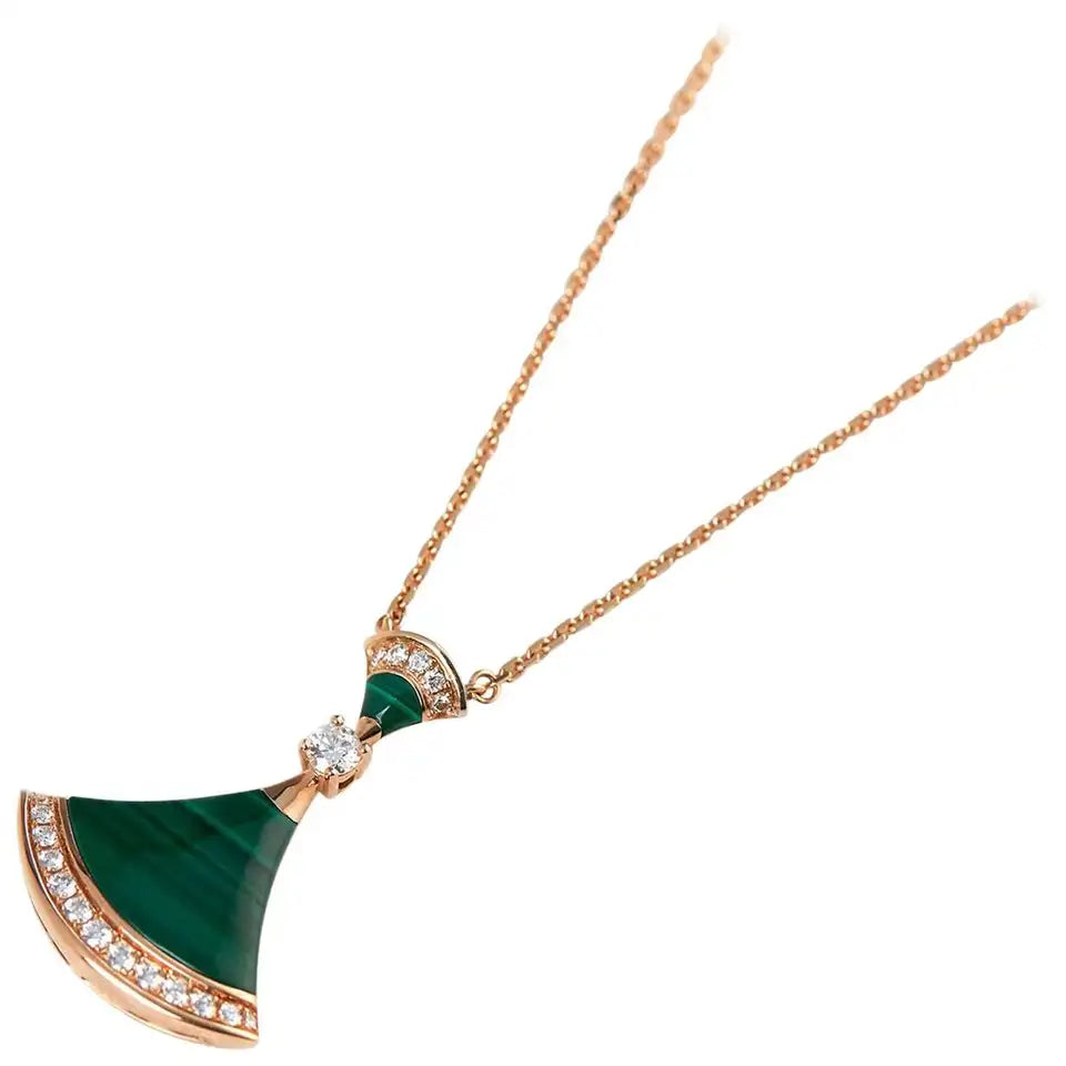 [Shinejoy]DREAM NECKLACE MALACHITE DIAMOND