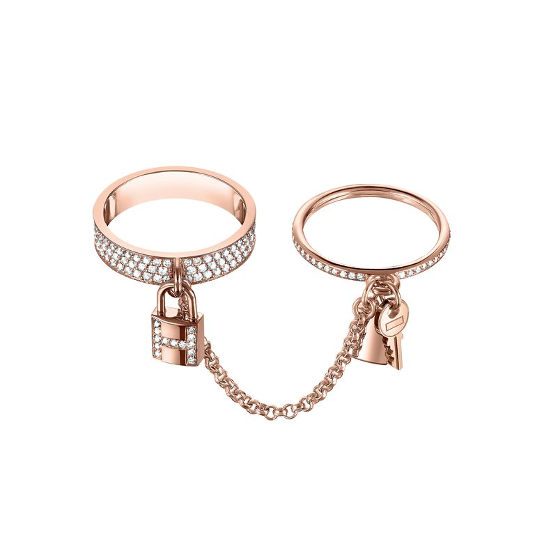 [Shinejoy]HM KELLY CLOCHETTE DOUBLE RING IN  WITH DIAMONDS