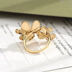 [Shinejoy]CLOVER COMOS GOLD DIAMOND RING