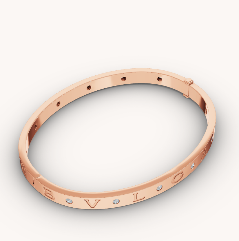 [Shinejoy]ZERO 1 PINK GOLD 12 DIAMONDS BRACELET