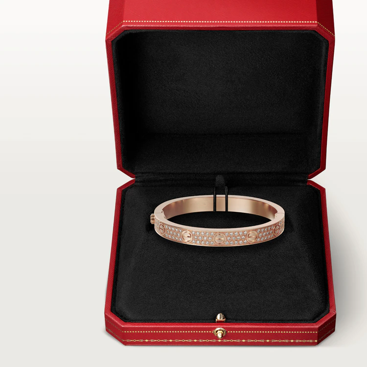 [Shinejoy] BRACELET LOVE 6,1 MM PALLIÉ DE DIAMANTS 