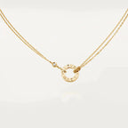 [Shinejoy] COLLIER LOVE 16MM 2 DIAMANTS