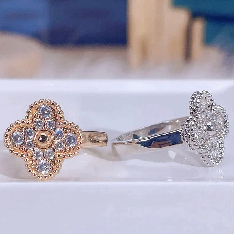 [Shinejoy]CLOVER DIAMOND RING