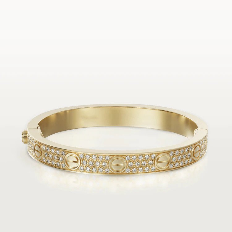 [Shinejoy] BRACELET LOVE 6,1 MM PALLIÉ DE DIAMANTS 
