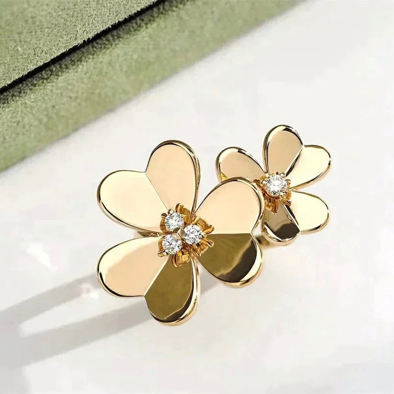 [Shinejoy]CLOVER COMOS GOLD DIAMOND RING