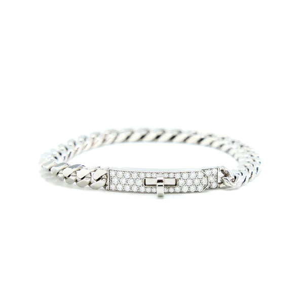 [Shinejoy]KELLY CHAIN SILVER DIAMOND BRACELET