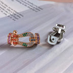 [Shinejoy]FORCE LARGE HORSESHOE  COLORED DIAMOND BRACELET ROSE GOLD