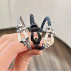 [Shinejoy]FORCE LARGE HORSESHOE HALF DIAMOND BRACELET GOLD