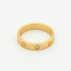 [Shinejoy]LOVE RING 4MM 1 DIAMOND PINK GOLD