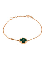[Shinejoy] BRACELET SUN MALACHITE 1 DIAMANT OR ROSE