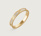 Bague [Shinejoy] LOVE RING, or, sertie de diamants, largeur 2,6 mm.