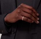 Bague [Shinejoy] LOVE RING, or, sertie de diamants, largeur 2,6 mm.