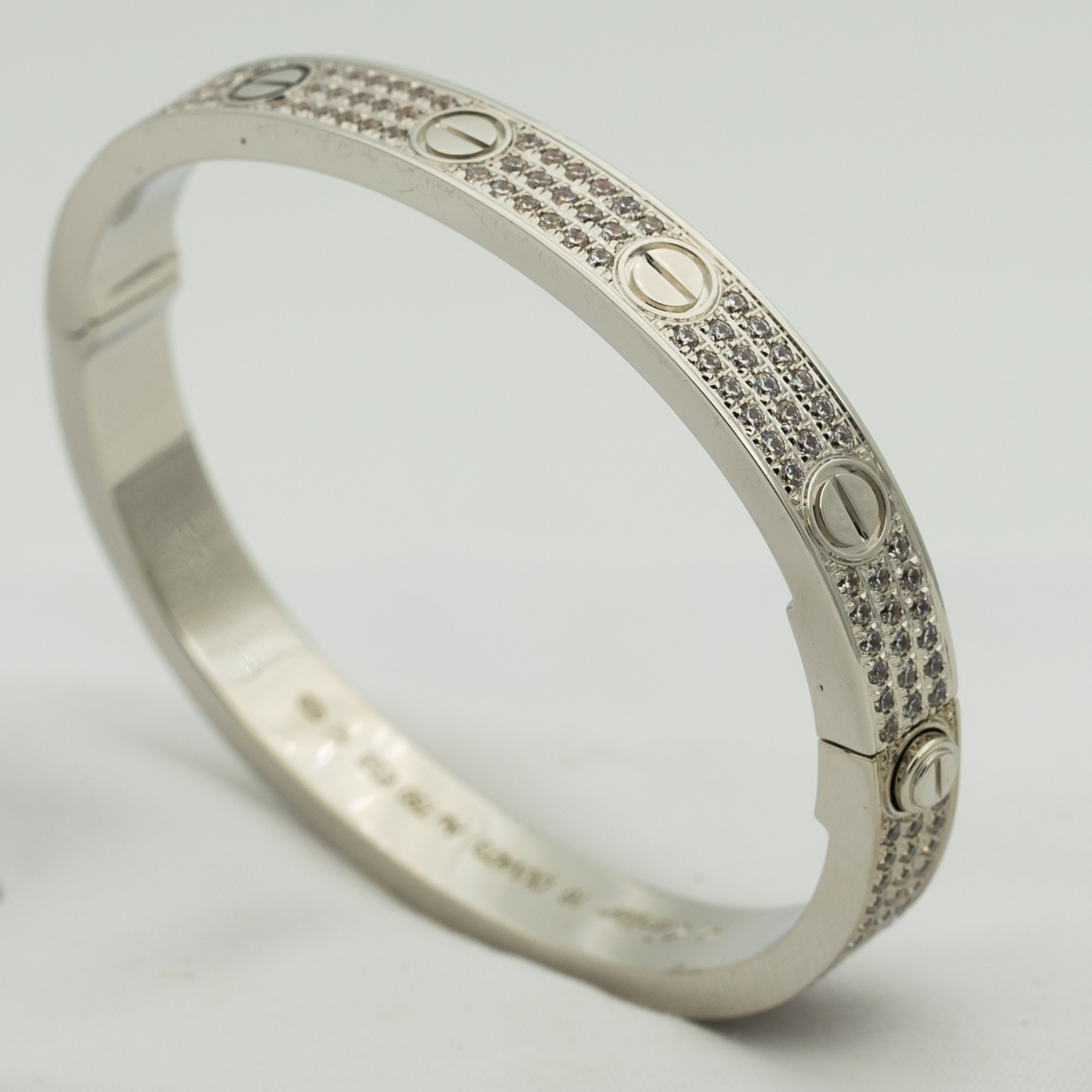 [Shinejoy] BRACELET LOVE 6,1 MM PALLIÉ DE DIAMANTS 