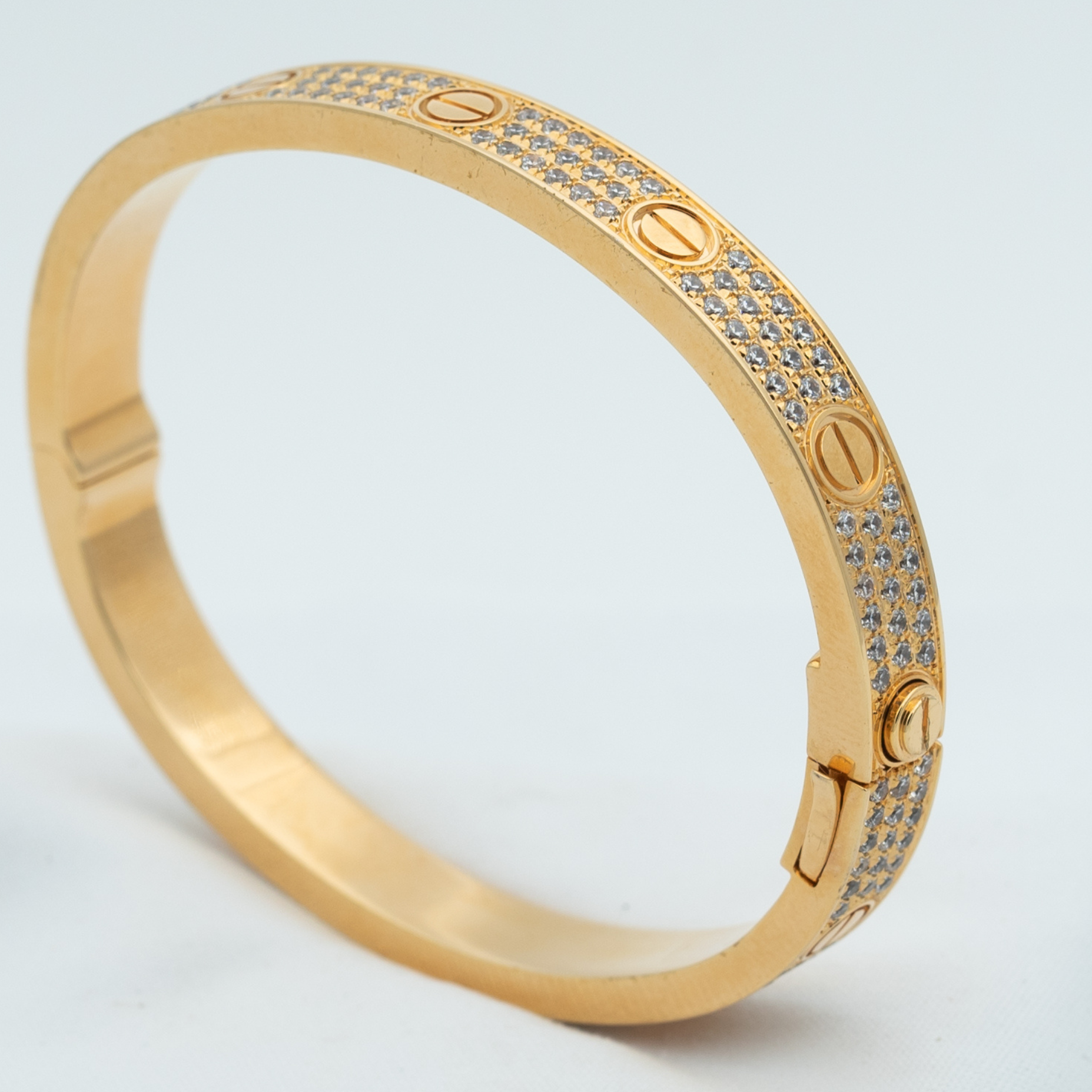 [Shinejoy] BRACELET LOVE 6,1 MM PALLIÉ DE DIAMANTS 