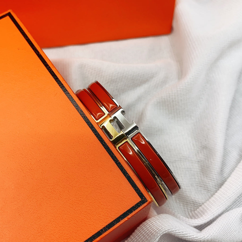 [Shinejoy]CLASSIC HM CLIC RED 8MM ENAMEL BRACELET