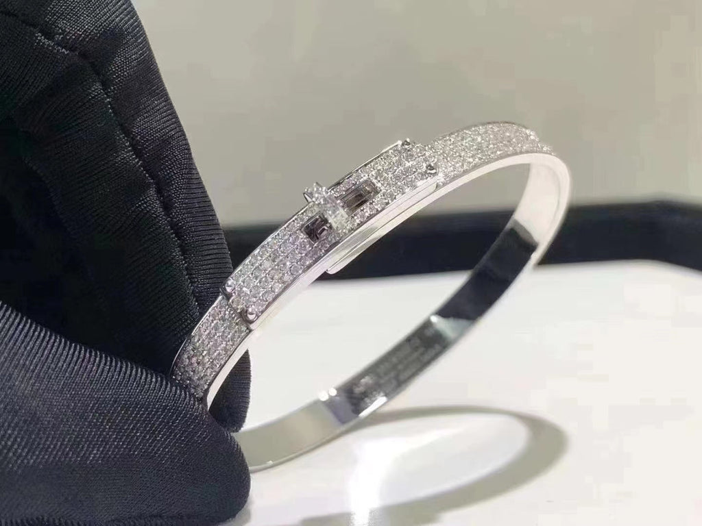 [Shinejoy]HM KELLY BRACELET IN SILVER AND FULL PAVE DIAMOND