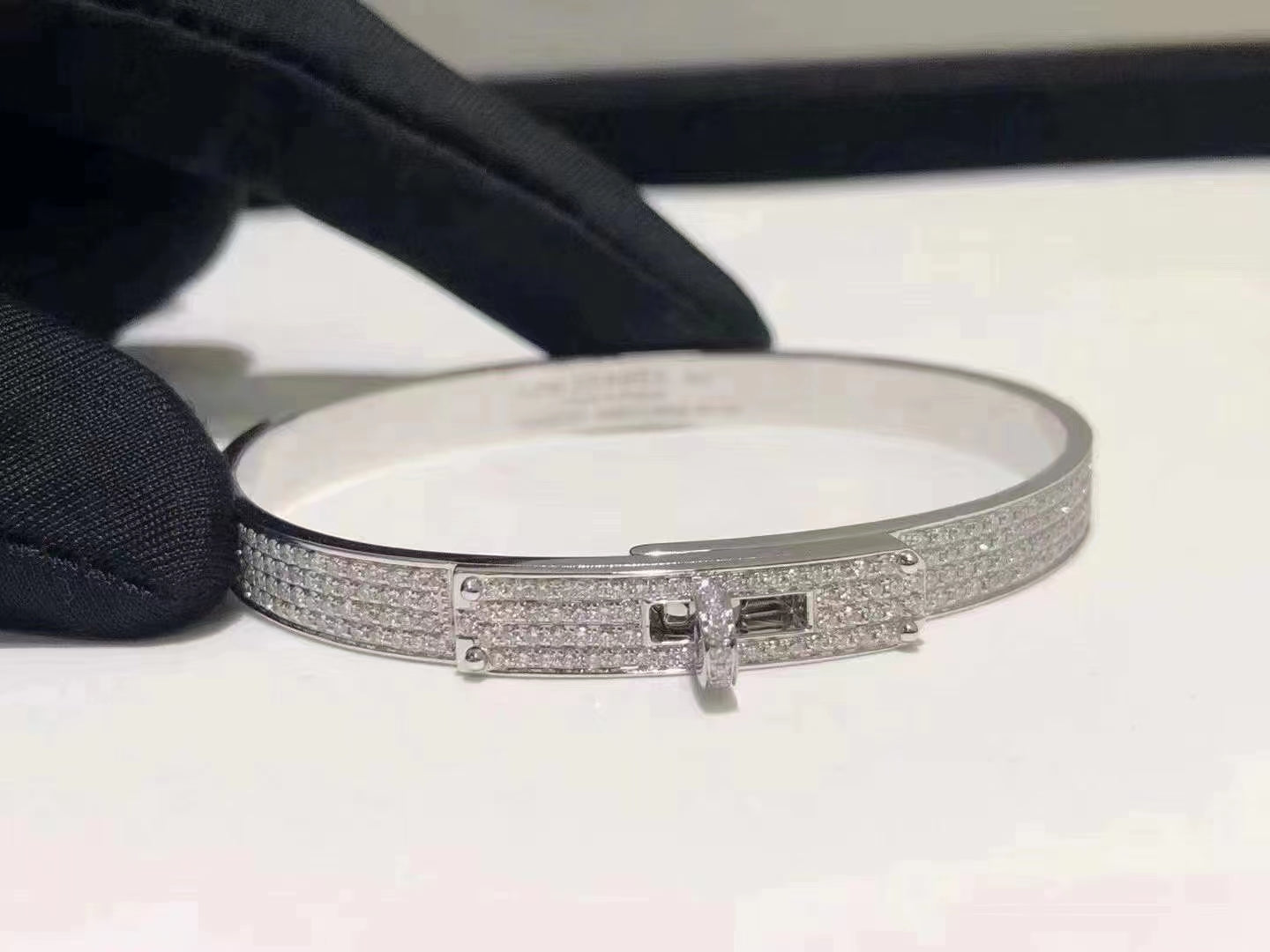 [Shinejoy]HM KELLY BRACELET IN SILVER AND FULL PAVE DIAMOND