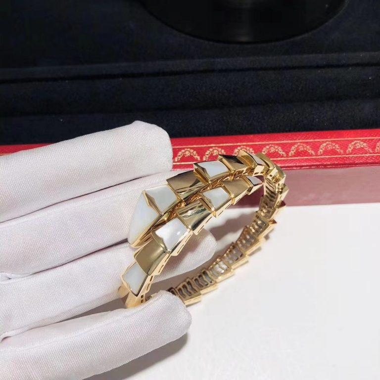 [Shinejoy]SERPENTI BRACELET MOP GOLD