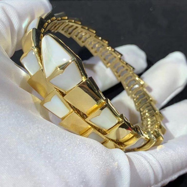 [Shinejoy]SERPENTI BRACELET MOP GOLD