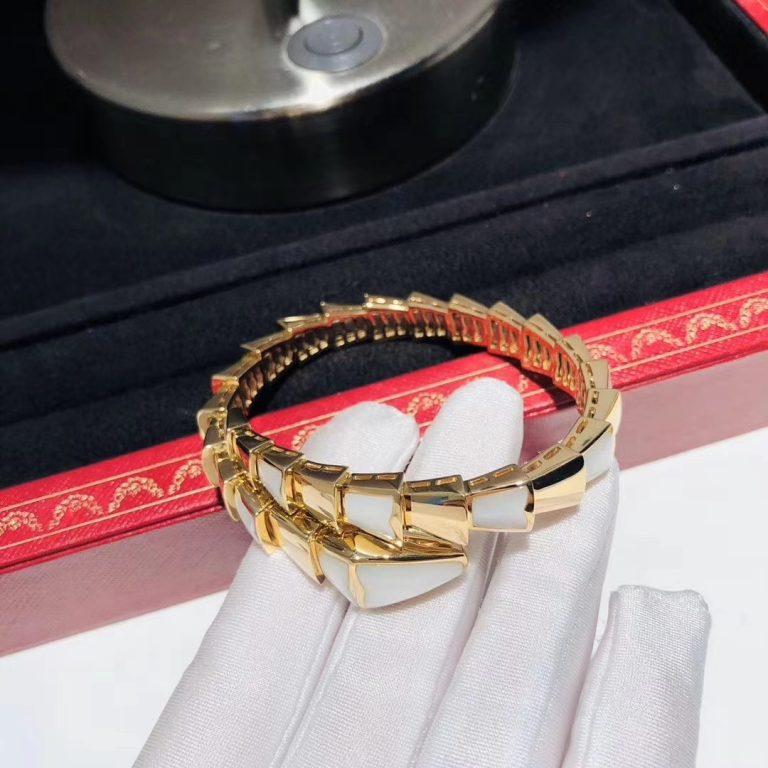 [Shinejoy]SERPENTI BRACELET MOP GOLD