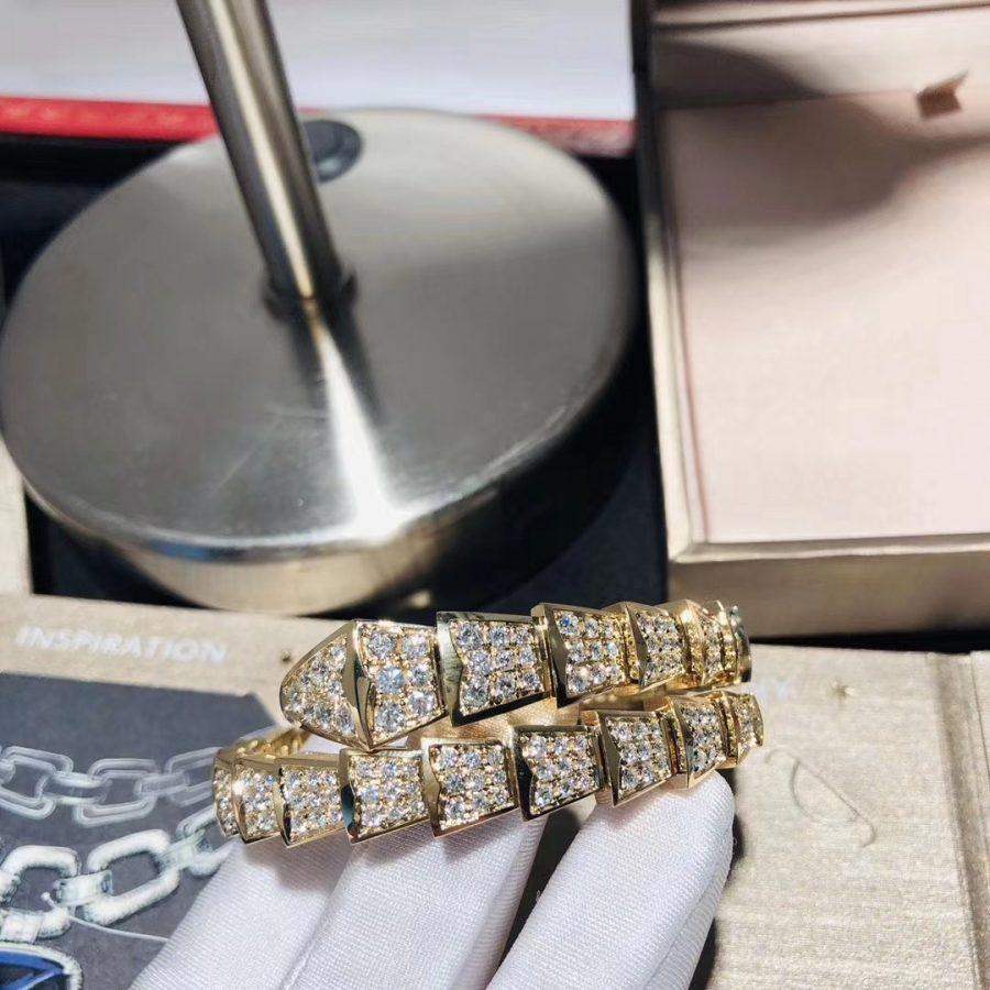[Shinejoy]SERPENTI BRACELET 8MM GOLD DIAMOND