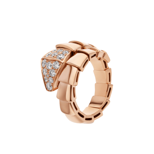 [Shinejoy]SERPENTI RING PINK GOLD DIAMOND