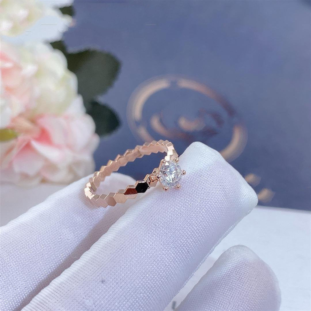[Shinejoy]BEE LOVE RING PINK GOLD 1 DIAMOND