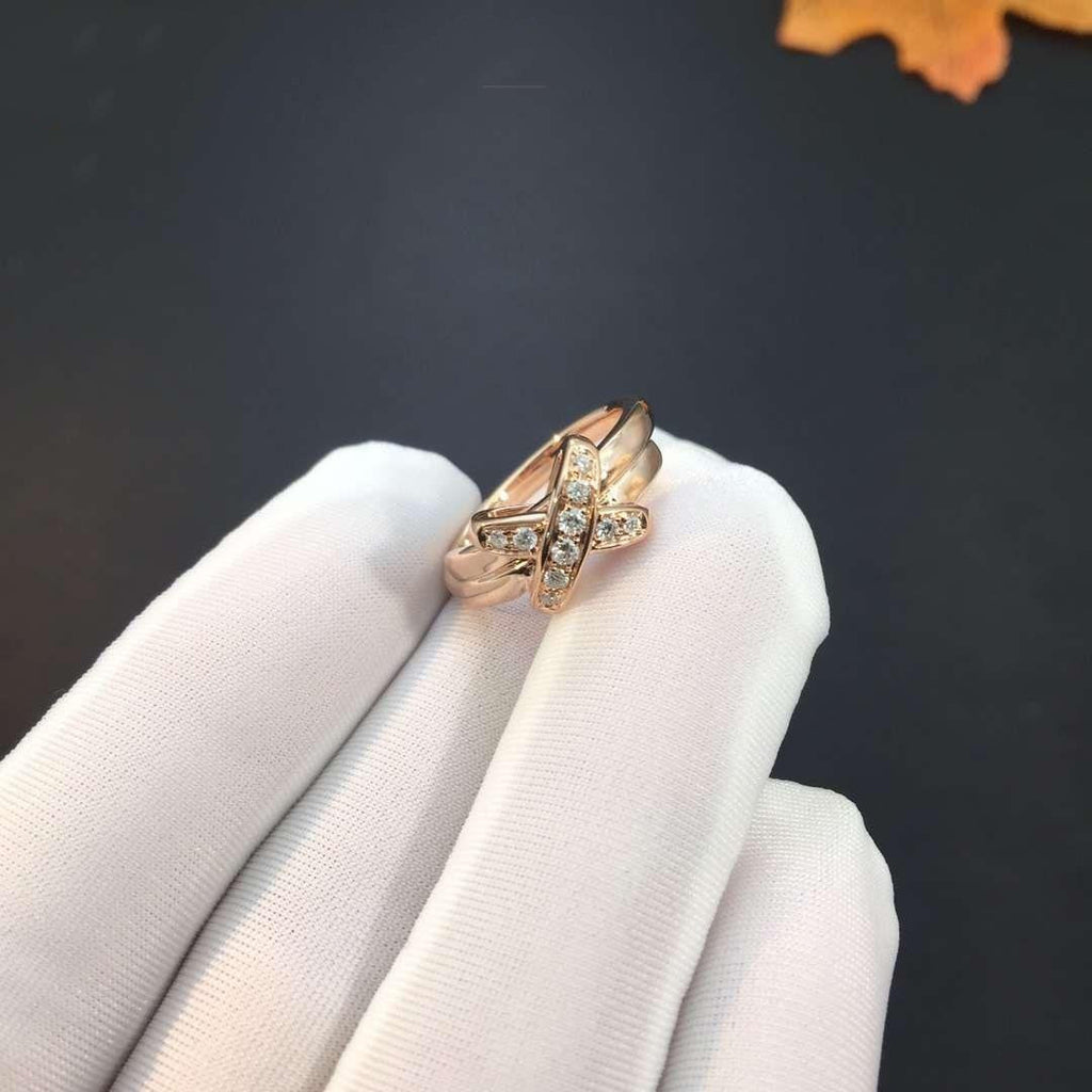 [Shinejoy]JEUX DE PINK GOLD DIAMOND RING