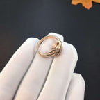 [Shinejoy]JEUX DE PINK GOLD DIAMOND RING