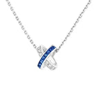 [Shinejoy] COLLIER EN ARGENT ET DIAMANTS LIENS